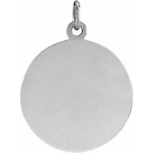 Sterling Silver 15 X 15 Mm Polished Guardian Angel Medal