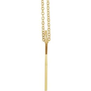14K Yellow Gold Faith/Hope/Love 20 Mm 16-18 In Polished Faith,Hope,Love Circle Necklace
