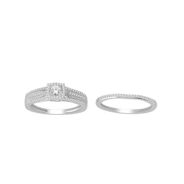 10K White Gold 0.40 Cttw Diamond Ladies Ring