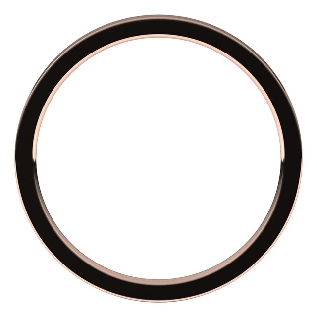 14K Rose Gold Or Sterling Silver Or Platinum Lightweight Flat Comfort Fit Light Band