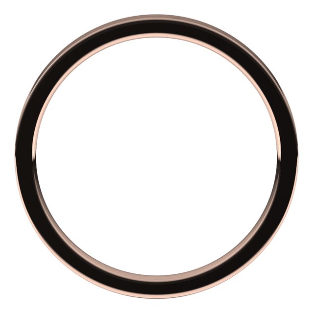14K Rose Gold Or Sterling Silver Or Platinum Lightweight Flat Comfort Fit Light Band