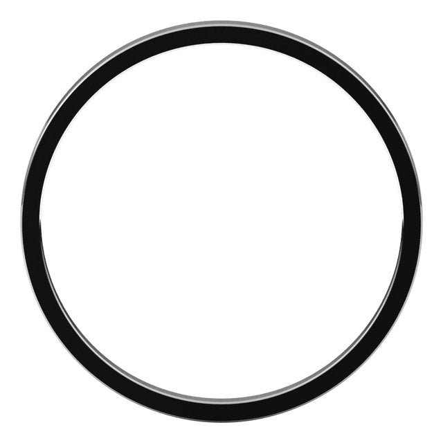 14K Yellow Or White Or Rose Gold Or Sterling Silver Standard Ultra-Lightweight Flat Ultra-Lightweight Band, Size 7