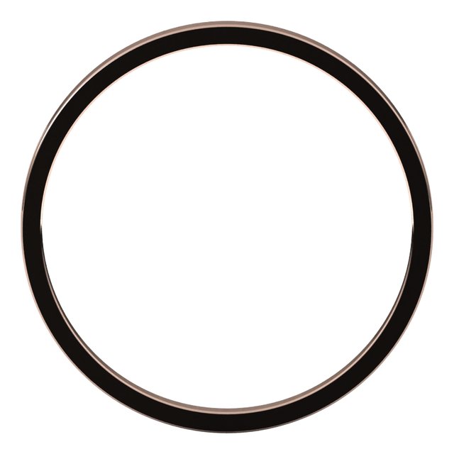 14K White Or Rose Gold Or Sterling Silver Or Platinum Flat Ultra-Lightweight Band