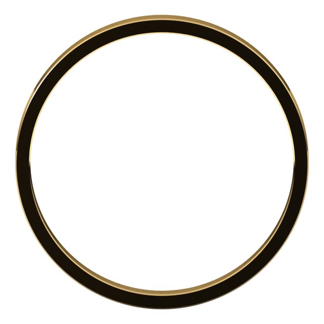14K Yellow Or White Or Rose Gold Or Sterling Silver Standard Ultra-Lightweight Flat Ultra-Lightweight Band, Size 7
