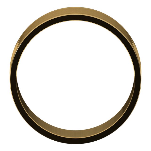 14K Yellow Or White Or Rose Gold Or Sterling Silver Standard Ultra-Lightweight Flat Ultra-Lightweight Band, Size 7