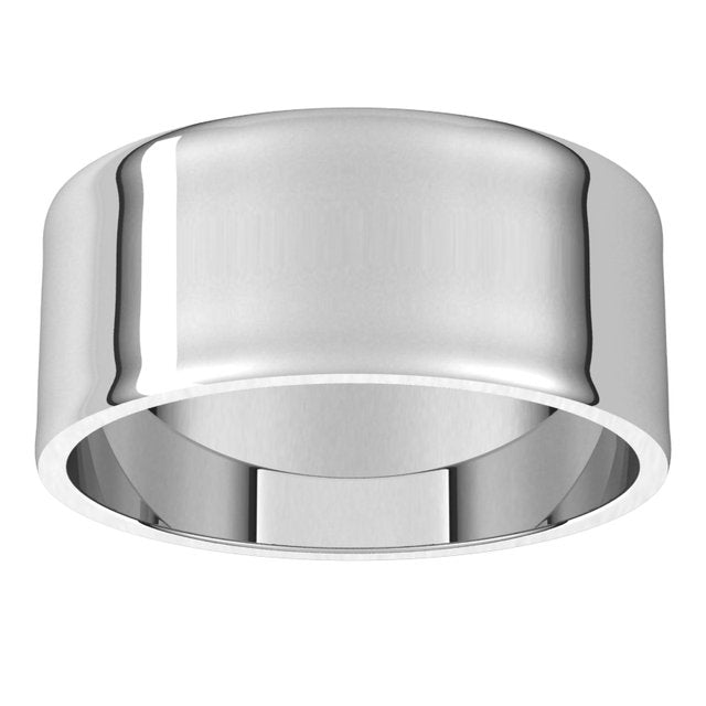 14K White Or Rose Gold Or Sterling Silver Or Platinum Flat Ultra-Lightweight Band