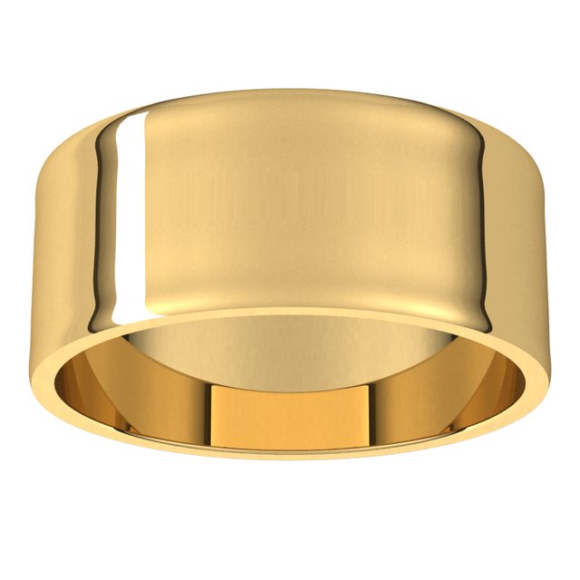 14K Yellow Or White Or Rose Gold Or Sterling Silver Standard Ultra-Lightweight Flat Ultra-Lightweight Band, Size 7