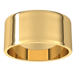 10K Yellow Gold Standard Flat Ultra-Lightweight Band