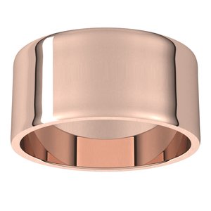 14K Yellow Or White Or Rose Gold 9 Mm Standard Flat Ultra-Lightweight Band