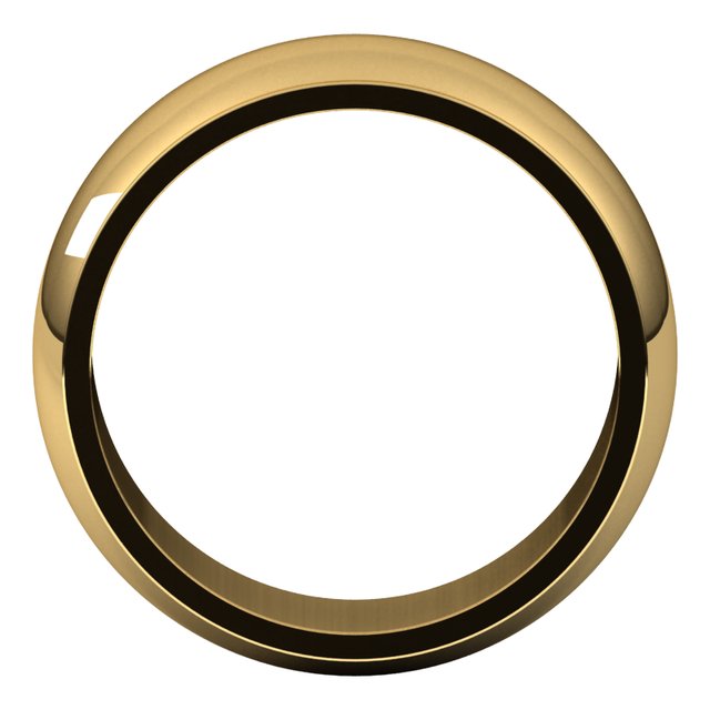 14K Yellow Or White Gold Or Platinum Standard Stepped-Edge Half Round Band