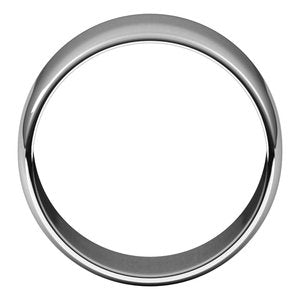 14K Yellow Or Rose Or White Gold Or Sterling Silver Or Platinum Or Palladium 10 Mm Standard Lightweight Half Round Light Band