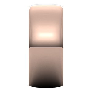 18K Yellow Or White Or Rose Gold Ultra-Lightweight Half Round Band
