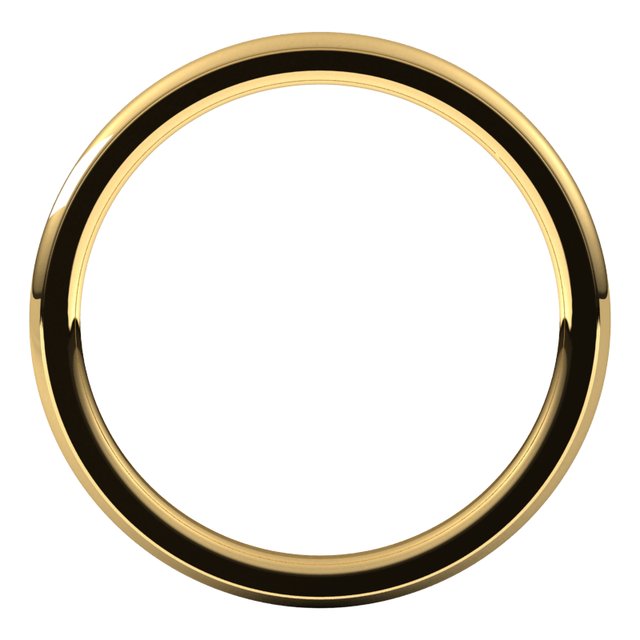 14K Yellow Or White Or Rose Gold Or Sterling Silver Or Platinum Or Palladium Standard Stepped-Edge Comfort-Fit Half Round Band
