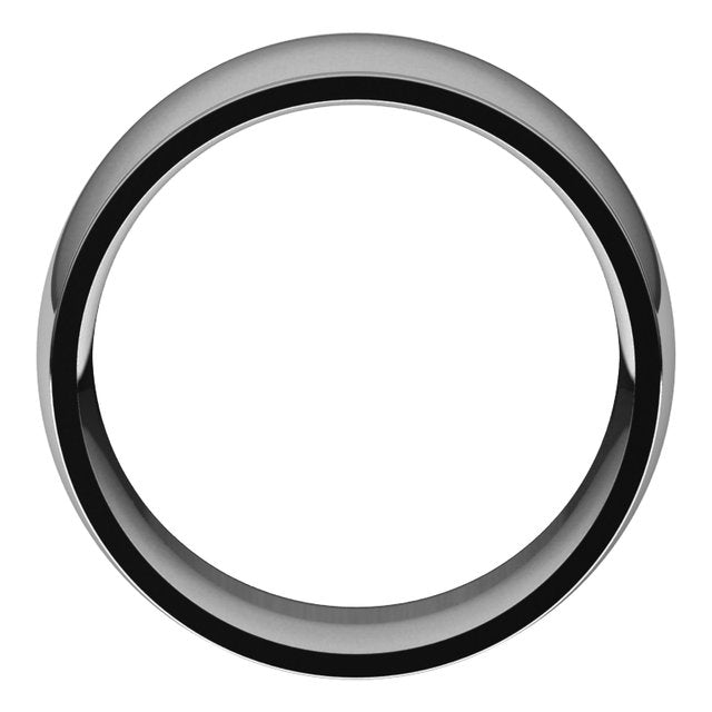 14K Yellow Or White Or Rose Gold Or Sterling Silver Or Platinum Or Palladium Standard Stepped-Edge Comfort-Fit Half Round Band