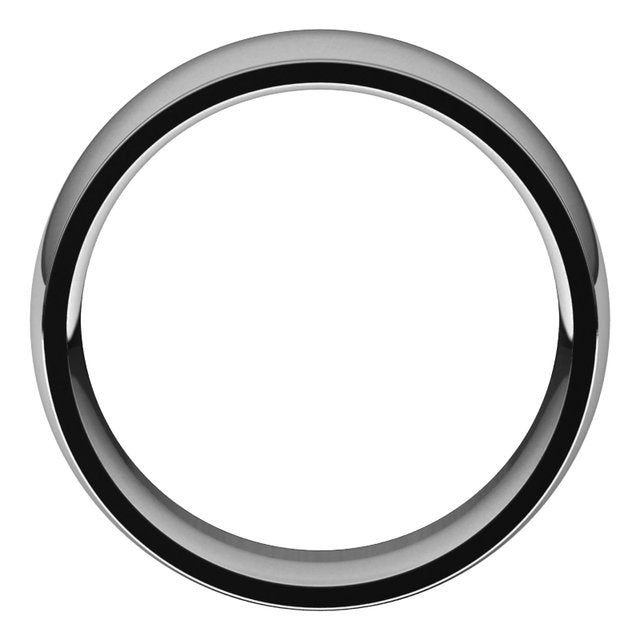 14K Yellow Or White Or Rose Gold Or Sterling Silver Or Platinum Or Palladium Standard Stepped-Edge Comfort-Fit Half Round Band