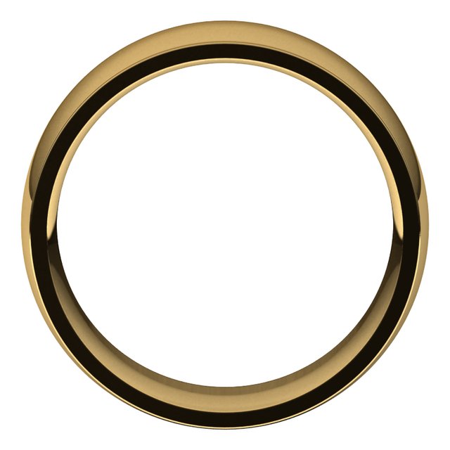 14K Yellow Or White Or Rose Gold Or Sterling Silver Or Platinum Or Palladium Standard Stepped-Edge Comfort-Fit Half Round Band