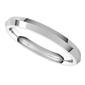Sterling Silver 2.5 mm Standard Comfort-Fit Knife Band Size 5