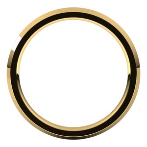 10K Yellow Gold 2 Mm Knife Edge Comfort Fit Band Size 8