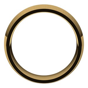 18K Yellow Gold Standard Weight Knife Edge Comfort Fit Band