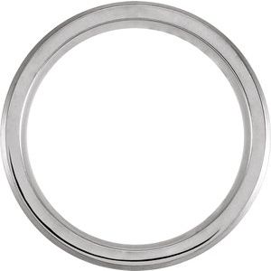 Cobalt 8 mm Flat Grooved Band Size 9.5