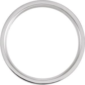 18K Rose Gold PVD Titanium 6 mm Flat Grooved Band