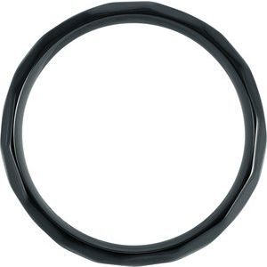 Titanium 7 mm Half Round Comfort-Fit Hammered