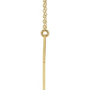 14K Yellow Gold 20 X 20 Mm 18 In Polished Hexagon Necklace