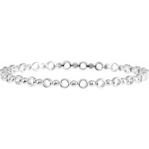 Sterling Silver 7 In Polished Bangle Bracelet