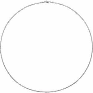 14K Yellow Or White Or Rose Gold 1.82 Mm 7 In Lobster Clasp Polished Box Chain