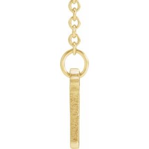 18K Yellow Vermeil 34 X 6 Mm 17.5 In Polished Be Posh Engravable Rectangle Necklace