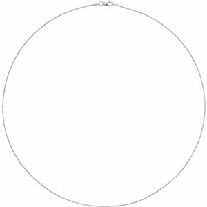 14K Yellow Or Rose Gold Or Sterling Silver 1 Mm Lobster Clasp Polished Rounded Box Chain
