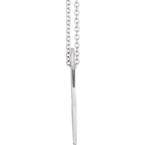 Sterling Silver Faith/Hope/Love 20 Mm 16-18 In Polished Faith,Hope,Love Circle Necklace