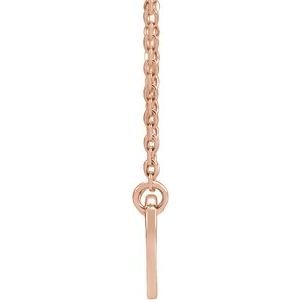18K Rose Gold-Plated Sterling Silver 8 X 7.2 Mm 16-18 In Polished Engravable Heart Necklace