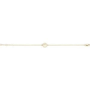 14K Yellow Gold 12.6 X 9.5 Mm 7 In Polished Our Cause For Paws Bracelet