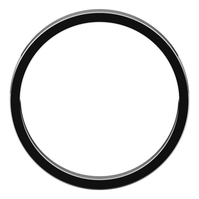 Sterling Silver Or Platinum Or Palladium Standard Fit Flat Band