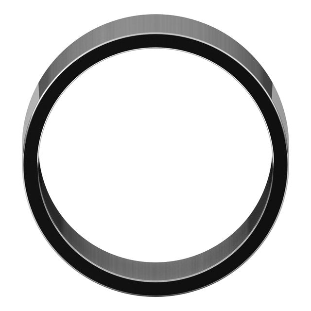 Sterling Silver Or Platinum Or Palladium Standard Fit Flat Band