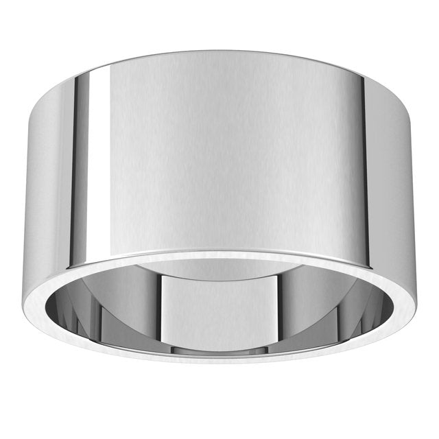 Sterling Silver Or Platinum Or Palladium Standard Fit Flat Band
