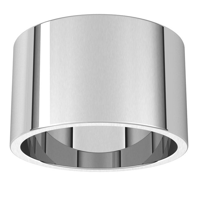 Sterling Silver Or Platinum Or Palladium Standard Fit Flat Band