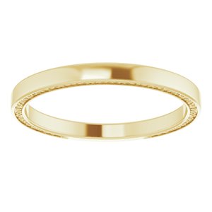 14K Yellow Gold Polished Sculptural Band Size 7