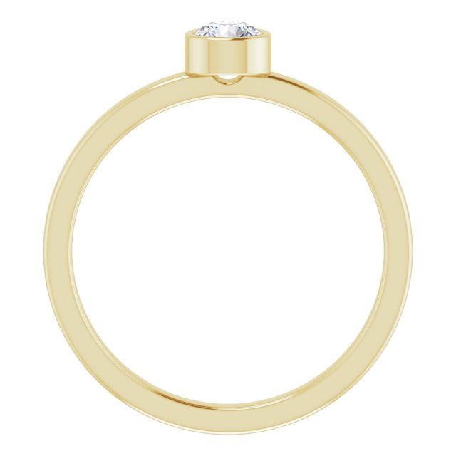 14K Yellow Or White Gold Or Rhodium-Plated Steling Silver Round Polished Natural Gemstone Ring