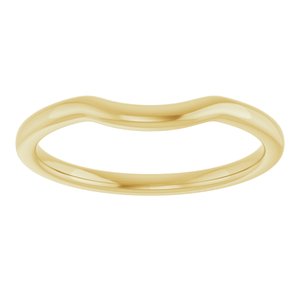 10K Yellow Gold Polished Contour Band Size 7