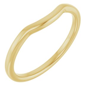 10K Yellow Gold Polished Contour Band Size 7