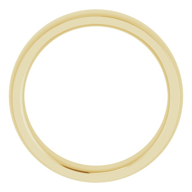 14K Yellow Or White Or Rose Gold Or Sterling Silver Or Platinum Or Palladium Standard Stepped-Edge Comfort-Fit Half Round Band