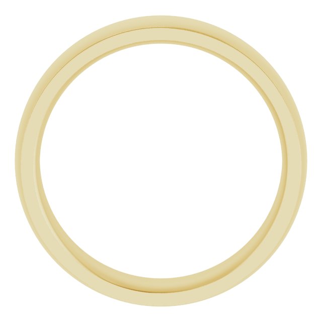 14K Yellow Or White Or Rose Gold Or Sterling Silver Or Platinum Or Palladium Standard Stepped-Edge Comfort-Fit Half Round Band