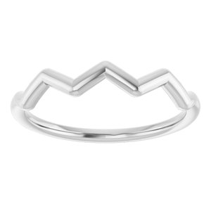 Sterling Silver Polished Stackable Ring Size 7