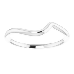 Sterling Silver Round 5.2 Mm Polished Matching Band Size 7