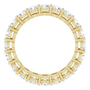 14K Yellow Gold Round 3 Mm F+ Vs 1 3/4 Ctw Lab-Grown Diamond Eternity Band Size 5.5