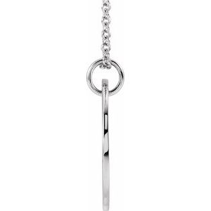 Sterling Silver Star Cutout 15 Mm 16-18 In Polished Disc Necklace