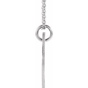 Sterling Silver Heart Cutout 15 Mm 16-18 In Polished Disc Necklace