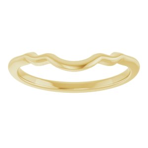 14K Yellow Gold Polished Matching Band Size 7